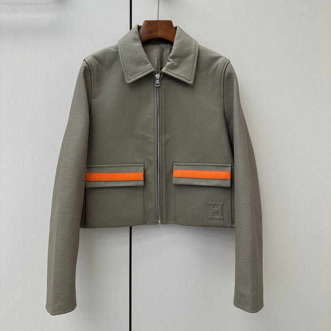 HERMES 26S LEATHER JACKET 632