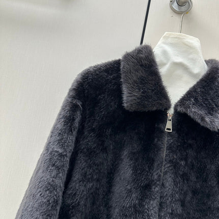 CELINE 26S ZIP-UP FUR JACKET 580