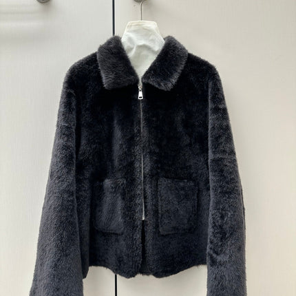 CELINE 26S ZIP-UP FUR JACKET 580