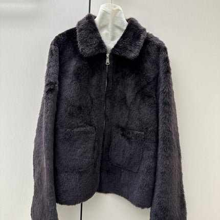 CELINE 26S ZIP-UP FUR JACKET 578