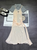 MIUMIU 26S TWO PIECE PINAFORE DRESS SET 870