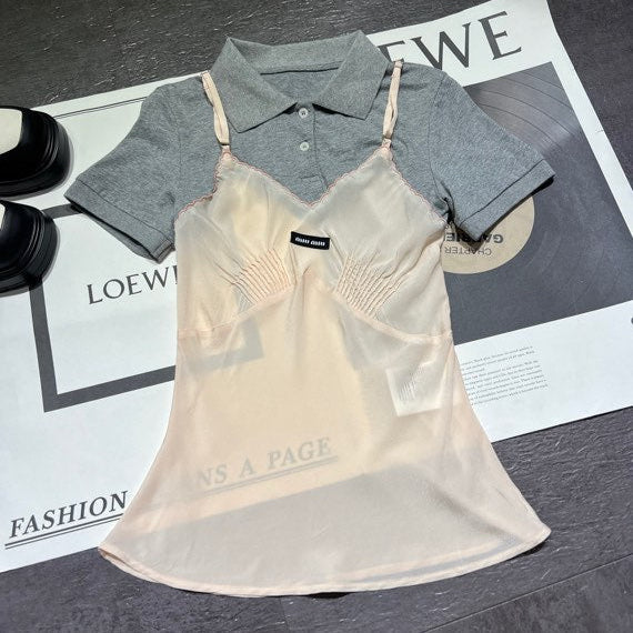 MIUMIU 26S TWO PIECE POLO SET 869