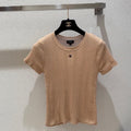 CHANEL 26S SHORT-SLEEVED KNIT SHIRT STYLE 1192