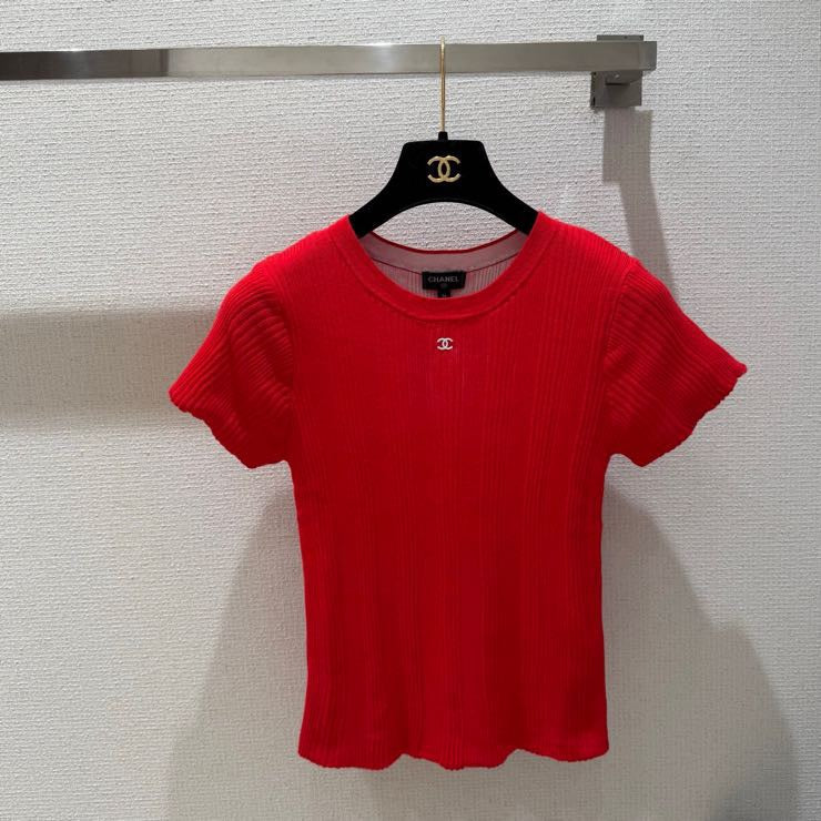 CHANEL 26S SHORT-SLEEVED KNIT SHIRT STYLE 1189