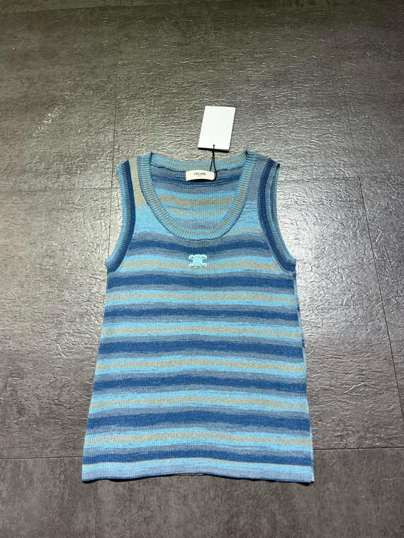 CELINE 26S SLEEVELESS KNIT TOP 395