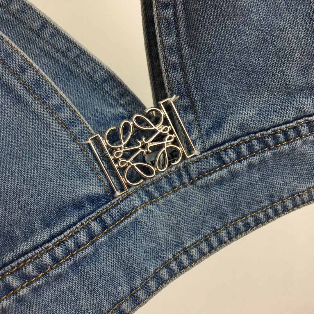 LOEWE 26S DENIM BRALETTE TOP 393