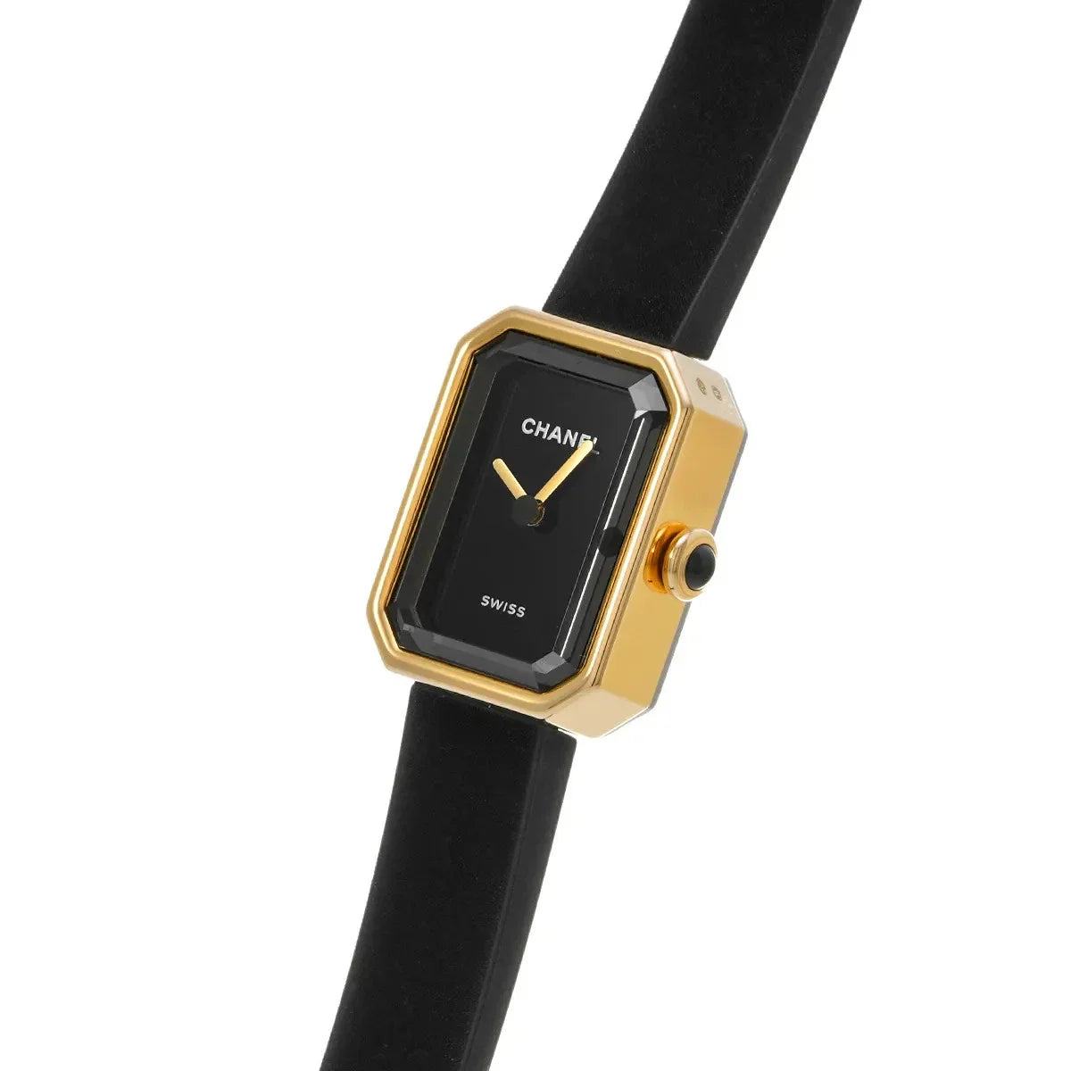 CHANEL PREMIERE H6125 YELLOW GOLD TITANIUM BLACK RUBBER WITH VELVET TOUCH
