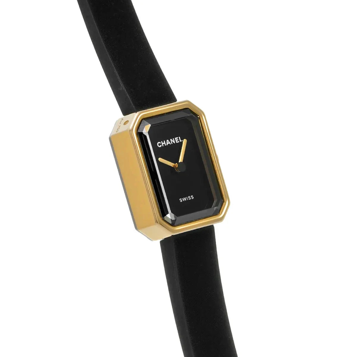 CHANEL PREMIERE H6125 YELLOW GOLD TITANIUM BLACK RUBBER WITH VELVET TOUCH