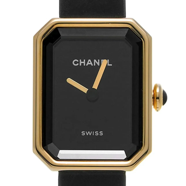CHANEL PREMIERE H6125 YELLOW GOLD TITANIUM BLACK RUBBER WITH VELVET TOUCH