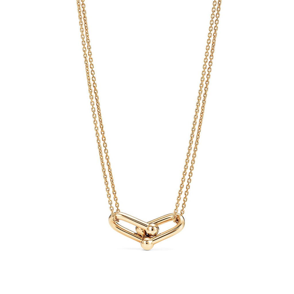 HARDWARE GOLD DOUBLE LINK NECKLACE