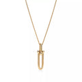 HARDWARE GOLD DROP PEDANT NECKLACE