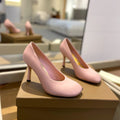 BURBERRY 26S HIGH HEELS 85 MM IN LIGHT PINK CALFSKIN