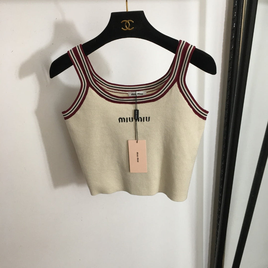 MIUMIU 26S KNITTED CAMISOLE TOP 888