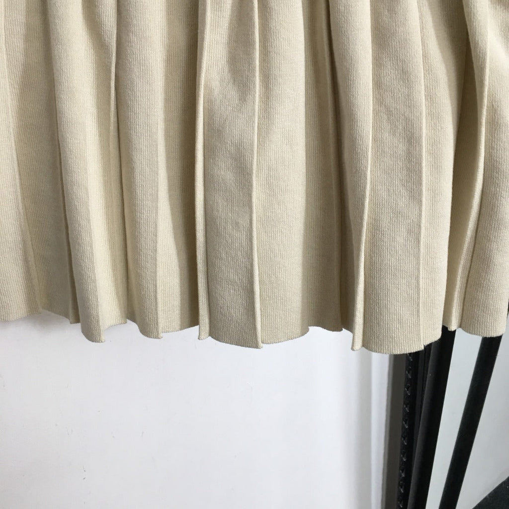 MIUMIU 26S KNITTED MINI PLEATED SKIRT 890