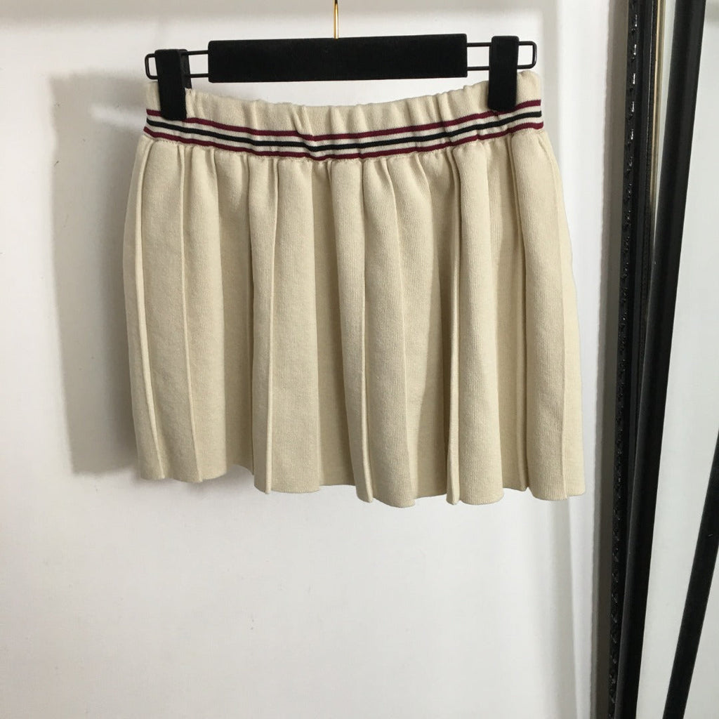 MIUMIU 26S KNITTED MINI PLEATED SKIRT 890