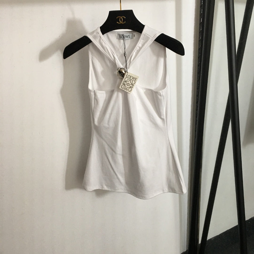 LOEWE 26S HALTER NECK SLEEVELESS TOP 378