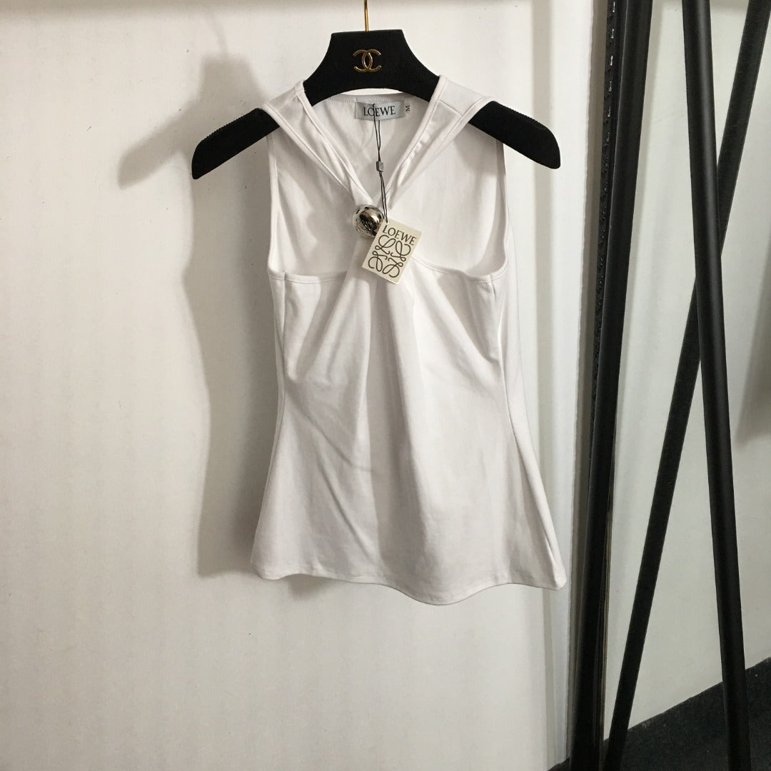 LOEWE 26S HALTER NECK SLEEVELESS TOP 378
