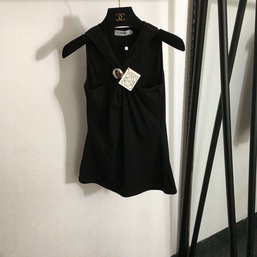 LOEWE 26S HALTER NECK SLEEVELESS TOP 377