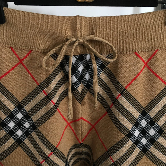 BURBERRY 25S TOP AND WIDE-LEG PANTS SET 337